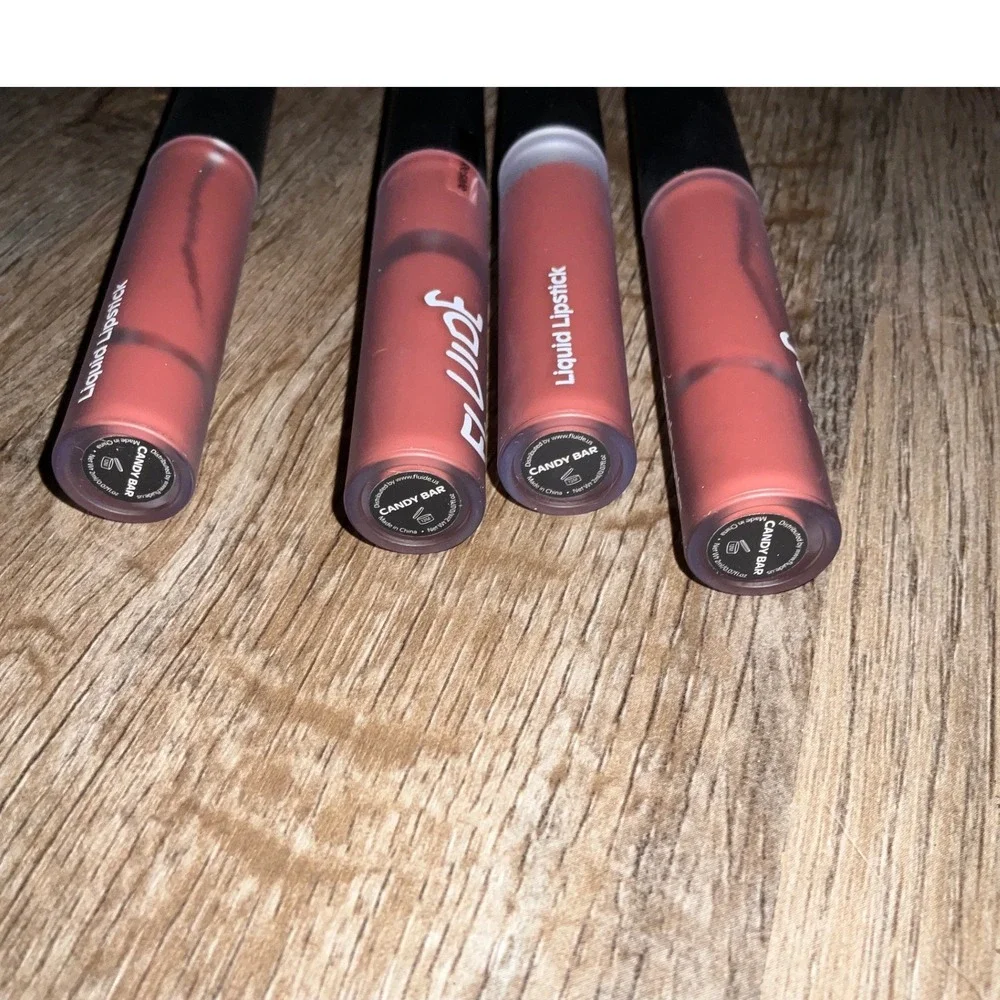 Fluide Liquid Lipstick Candy Bar Matte Finish High Pigment Set of 4 Bundle